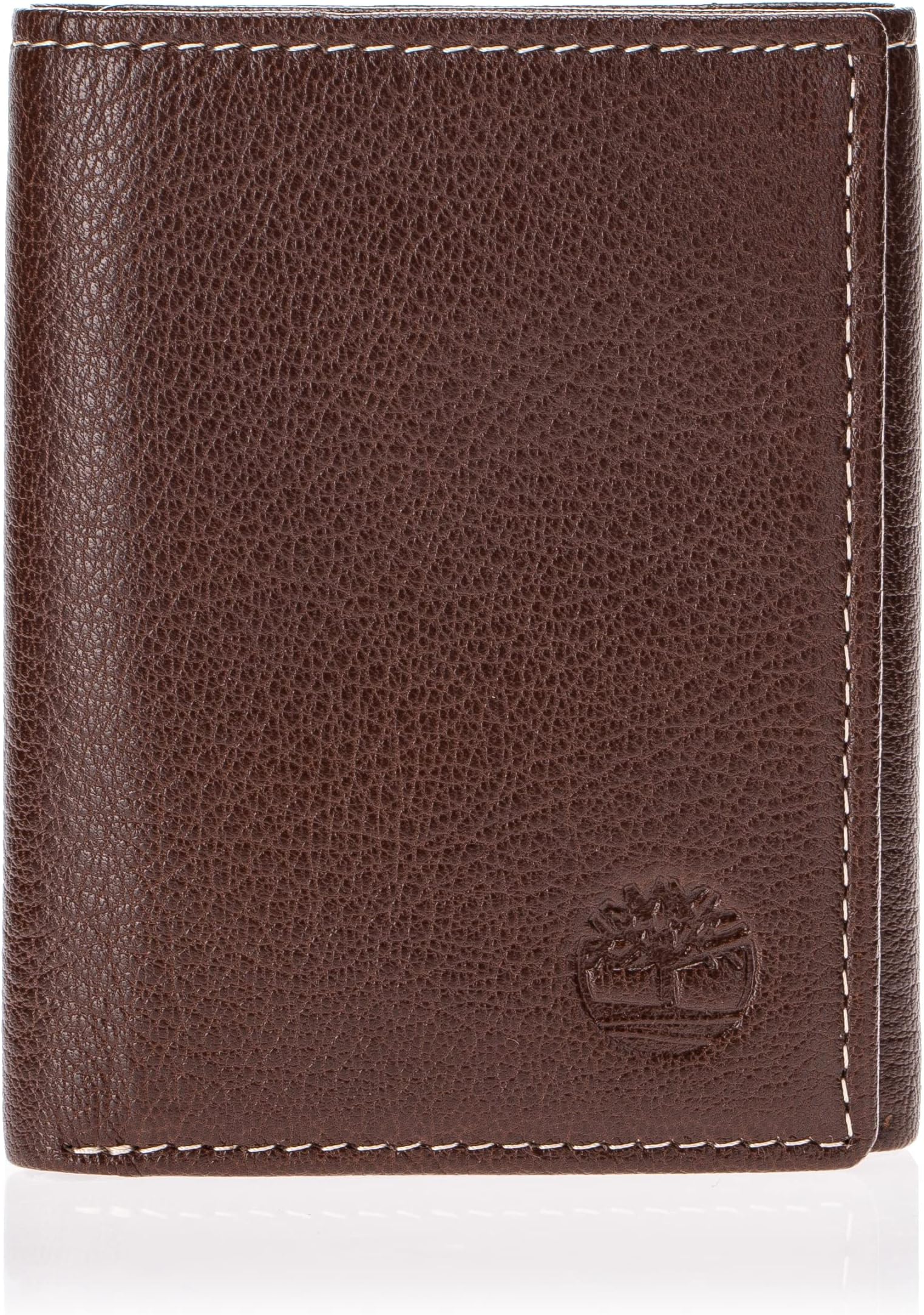 Men's Leather Trifold Wallet with Id Window Tri-Fold