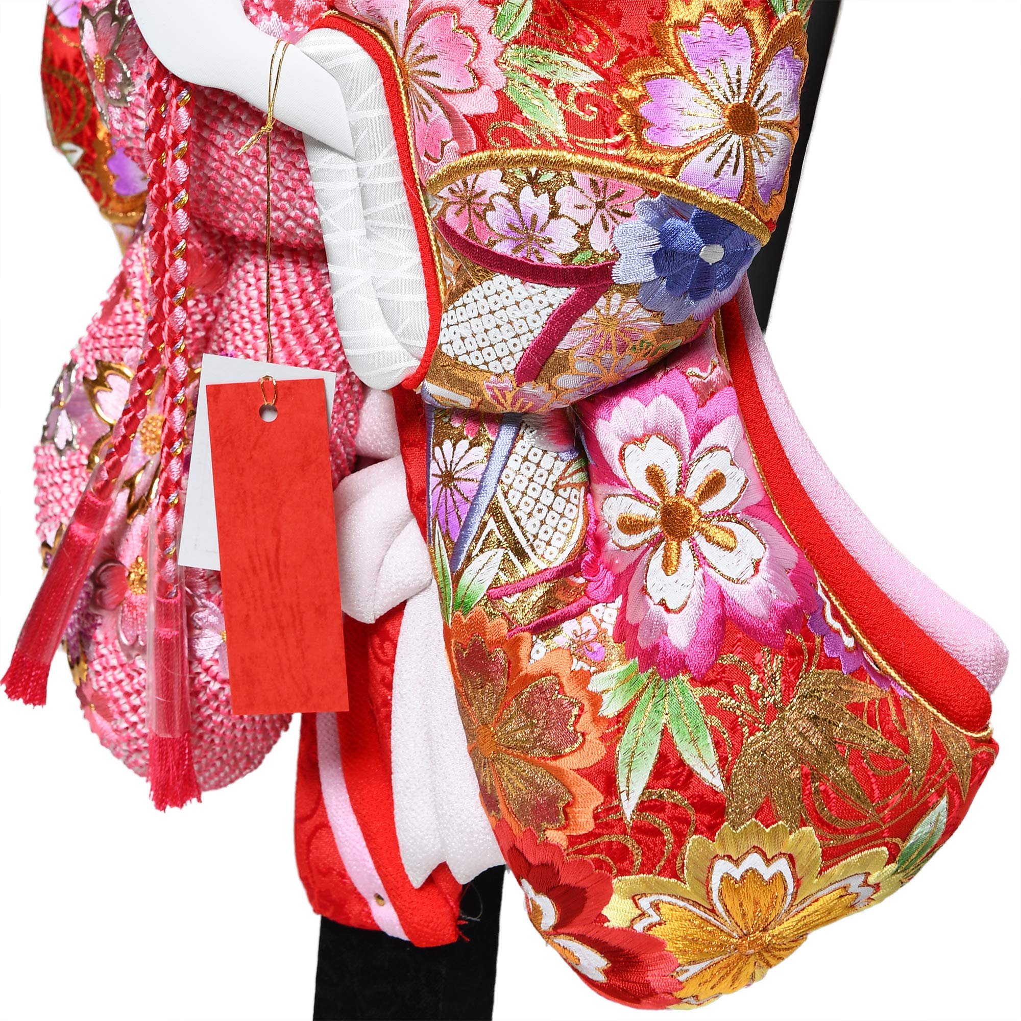 Amazon | 【匠一好羽子板】【羽子板】20号華苑：正絹絞り金彩桜刺繍