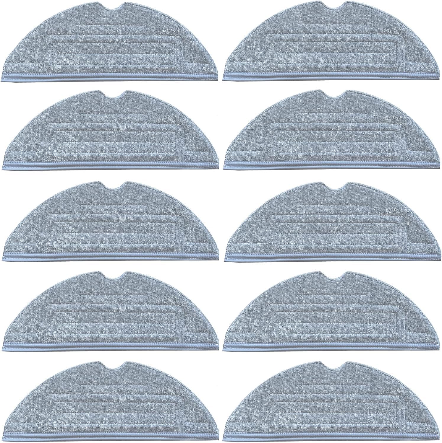 INF 10 Pack Microfiber Mop Compatible with Xiaomi Roborock S7/S7 Plus/S7 MaxV/S7 MaxV Plus/S7 MaxV Ultra/S8/S8+/T7S/T7S Vacuum Cleaner, Reusable and Washable Pad Accessories
