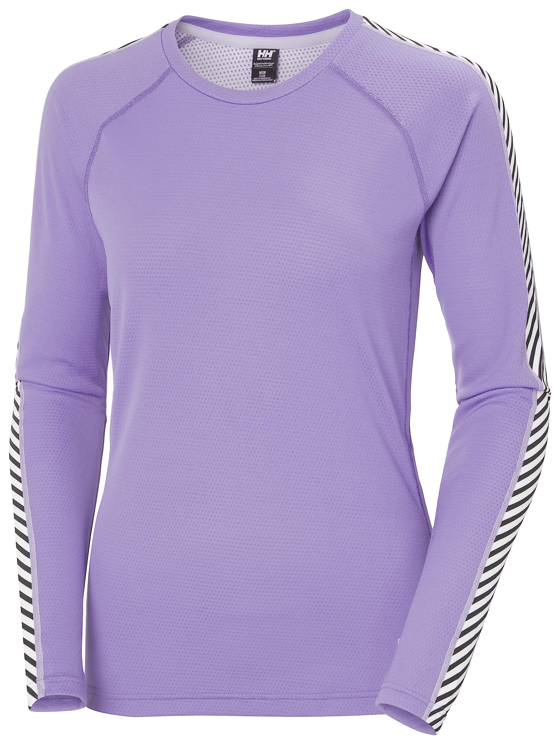 Helly Hansen Womens W LIFA Active Stripe Crew, Heather, XL