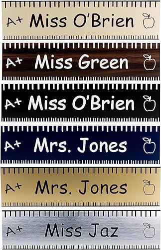 Miniatura 2 de LEHRER Schreibtisch Namensschild oder Türschild - Material de señalización de grabado láser - Tolles Schule Lehrer wertsteigerung Geschenk macht.