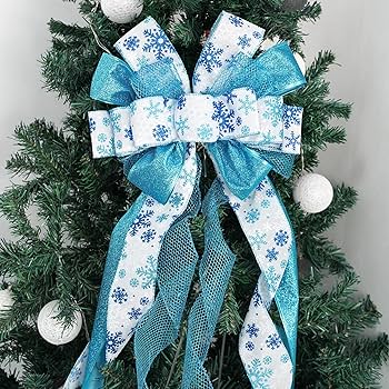 ★クリスマス　リボン　ツリートップ　ネイビー　M★ 楽天市場】クリスマスリボン ツリートップ飾り付け ツインテール