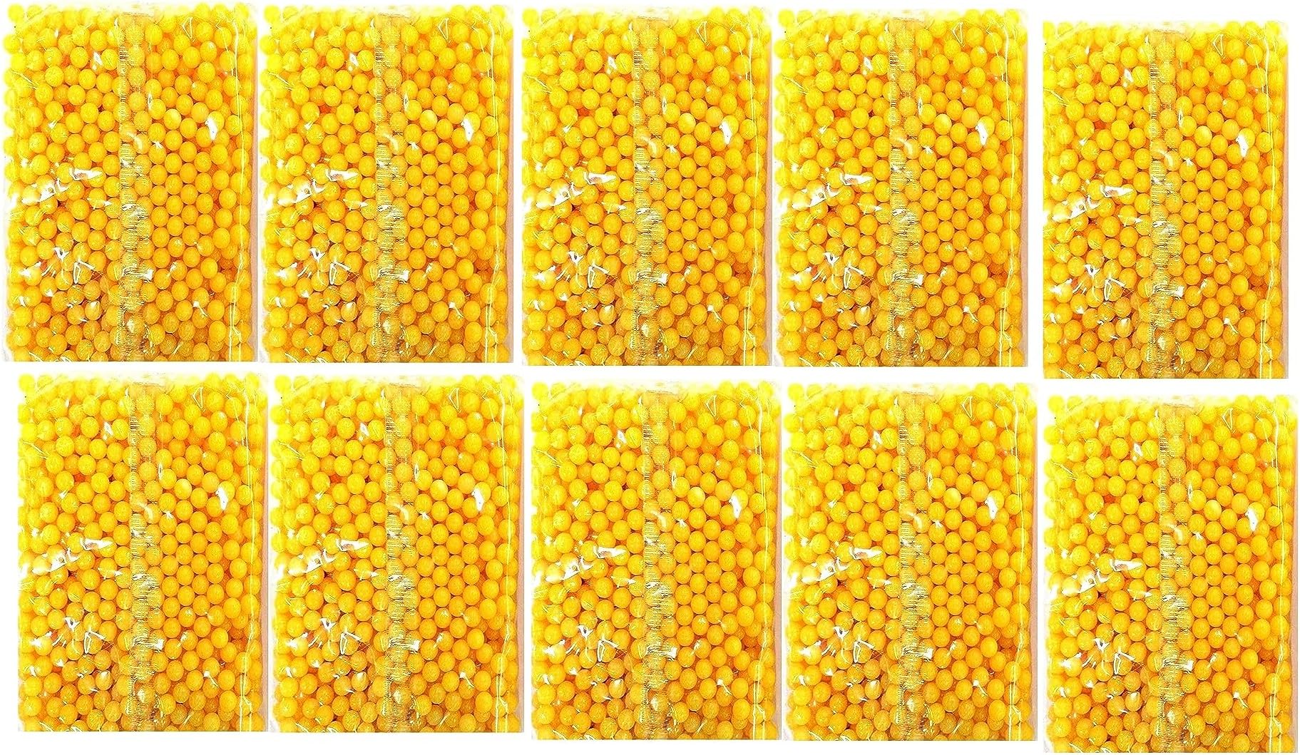 Epiken TKE Enterprise Bullet Yellow Color Pack Of 10 Pocket 6 Mm Plastic Bb Bullets For Toy Guns & Air Gun Toys, (Pocket Of 10)