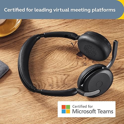 Miniatura 4 de Jabra Evolve2 65 Flex - Auriculares estéreo inalámbricos, Bluetooth, tecnología ClearVoice con cancelación de ruido y ANC híbrido, certificados para