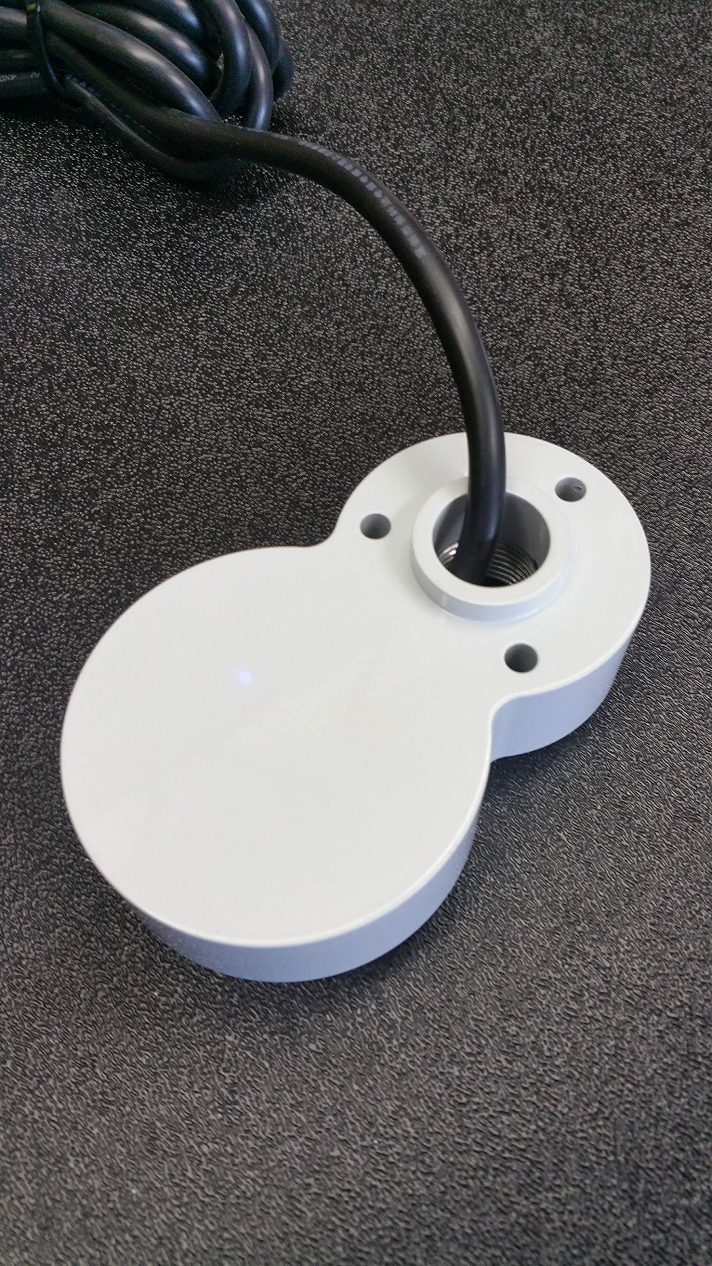 BoatPlugLight.com Titan Underwater Boat Drain Flange transom LED Light (Green)