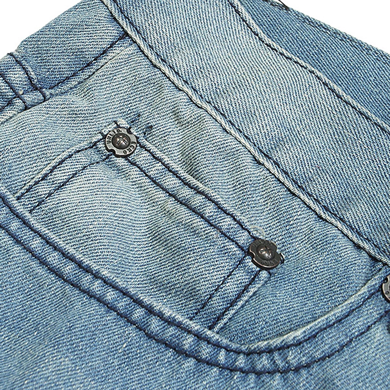Dreiviertel Hose Herren, Jeans Kurz Herren, Schnelltrocknende Shorts aus Eisseide für Männer mit Fester fünfeckiger Jogginghose