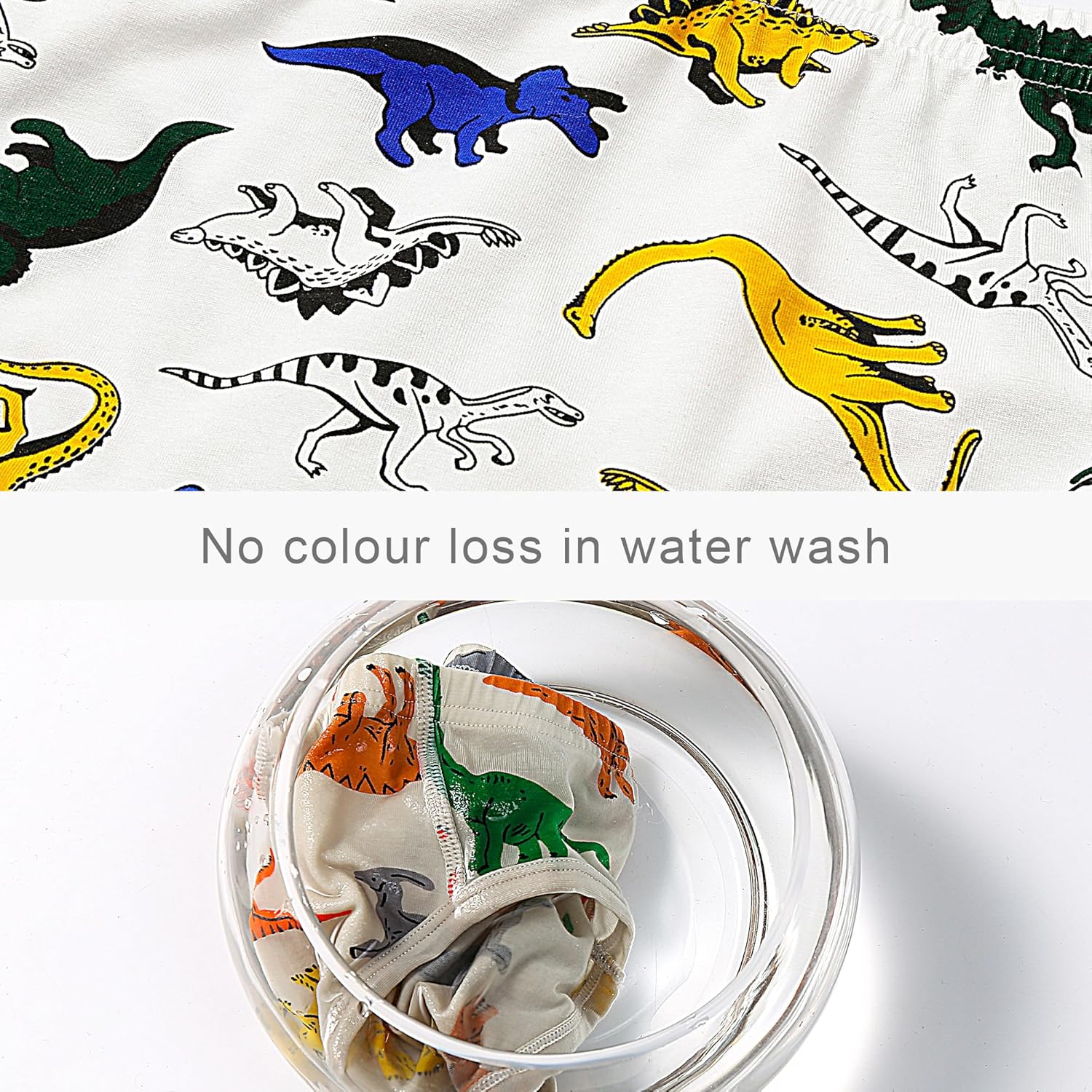 Tphon Boys Boxer Briefs, Toddler Kids Soft Cotton Underwear 4/5 Pairs Little Big Boy Dinosaur Shark Shorts Set - Image 4