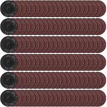 200 PCS 2 Inch 36 Grit Sanding Discs Roll Lock Quick Changing Discs for Die Grinder, Angle Grinder, Drill | Heavy Duty Abrasive Pads for Rust Removal, Paint Stripping, Metal Grinding & Surface Prep