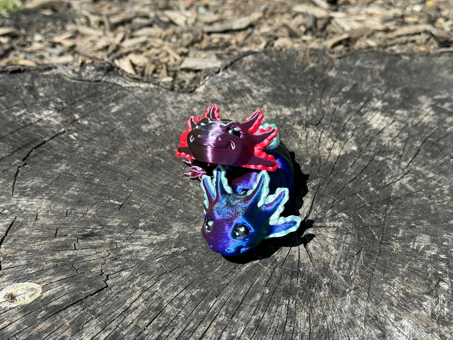 Mystery Articulating Axolotl Fidget Toy (Pack of 2) - High Detail, Made in USA -