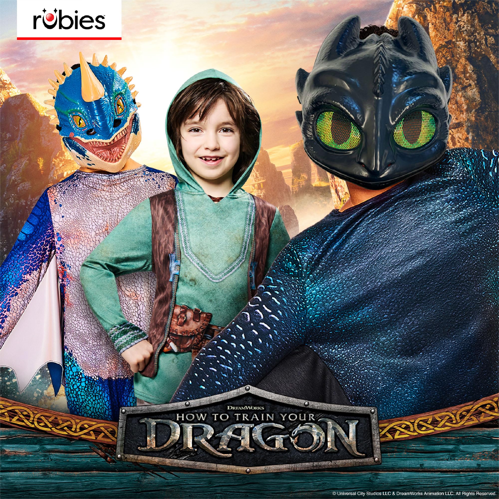 Rubie's Fantazyjna sukienka dla dzieci Chłopcy Classic Toothless Child Costume (1 w zestawie)