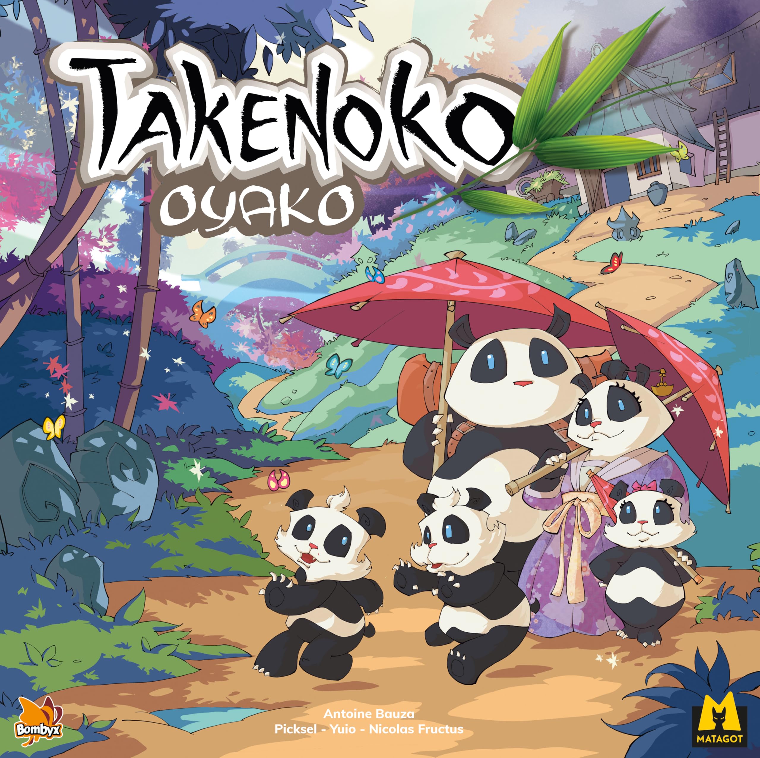 Asmodee Takenoko Oyako – Big Box: Base-Spiel + Chibis-Erweiterung – Gesellschaftsspiel für Kinder ab 8 Jahren – Management & Strategie – 2 bis 4 Spieler – 45 Minuten – französische Version – Bombyx