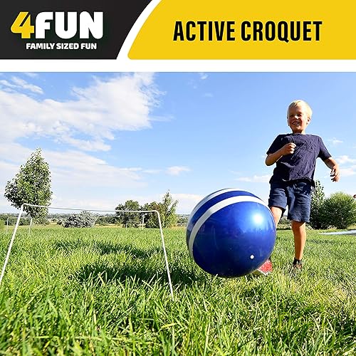 Miniatura 5 de WICKET KICK  Juegos gigantes de croquet al aire libre  Grandes juegos familiares para niños, adolescentes y adultos  Diversión de tamaño real