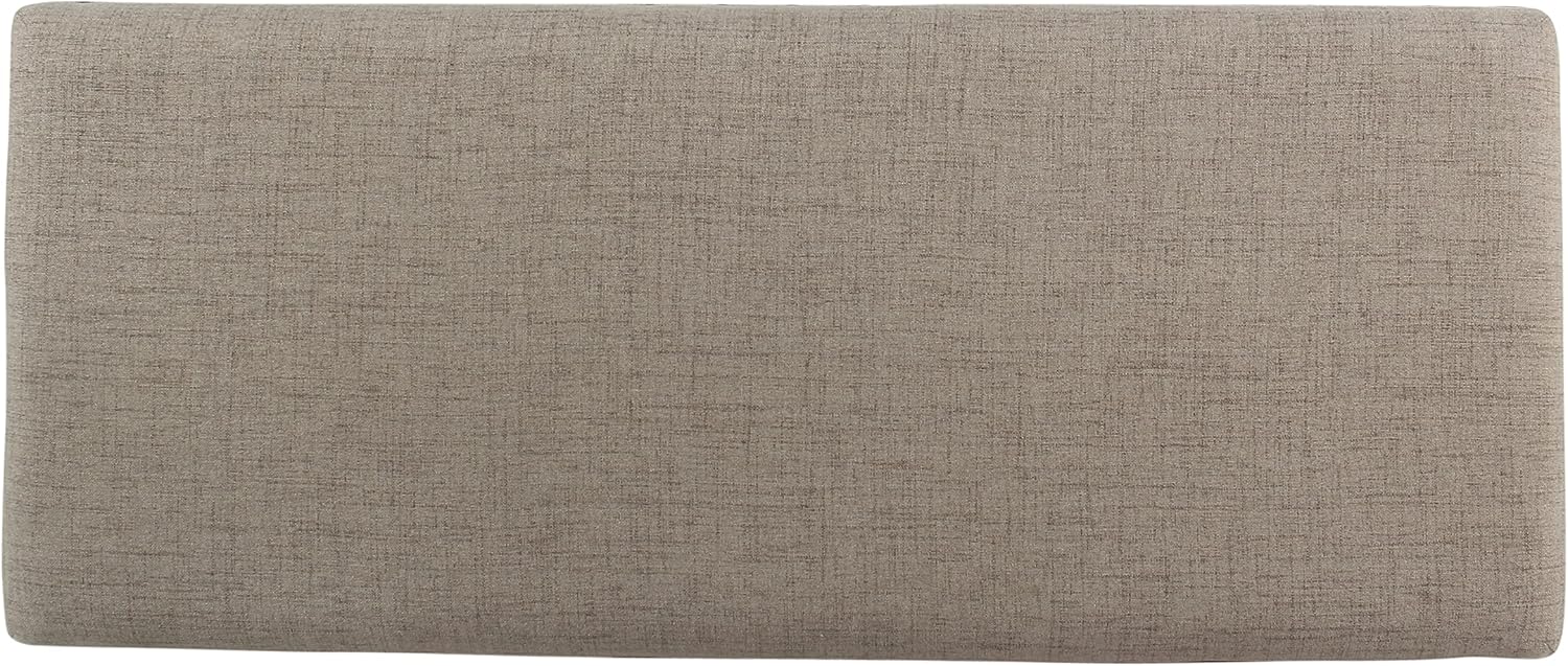 HomePop Large Storage Bench with Nailhead Trim - Tan