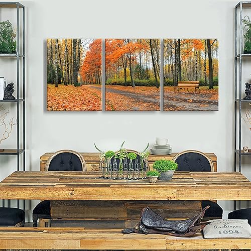 Miniatura 5 de Lienzo decorativo de pared para sala de estar, decoración de pared para dormitorio, bosque, lienzo, impresiones para baño, paisaje, pintura al óleo