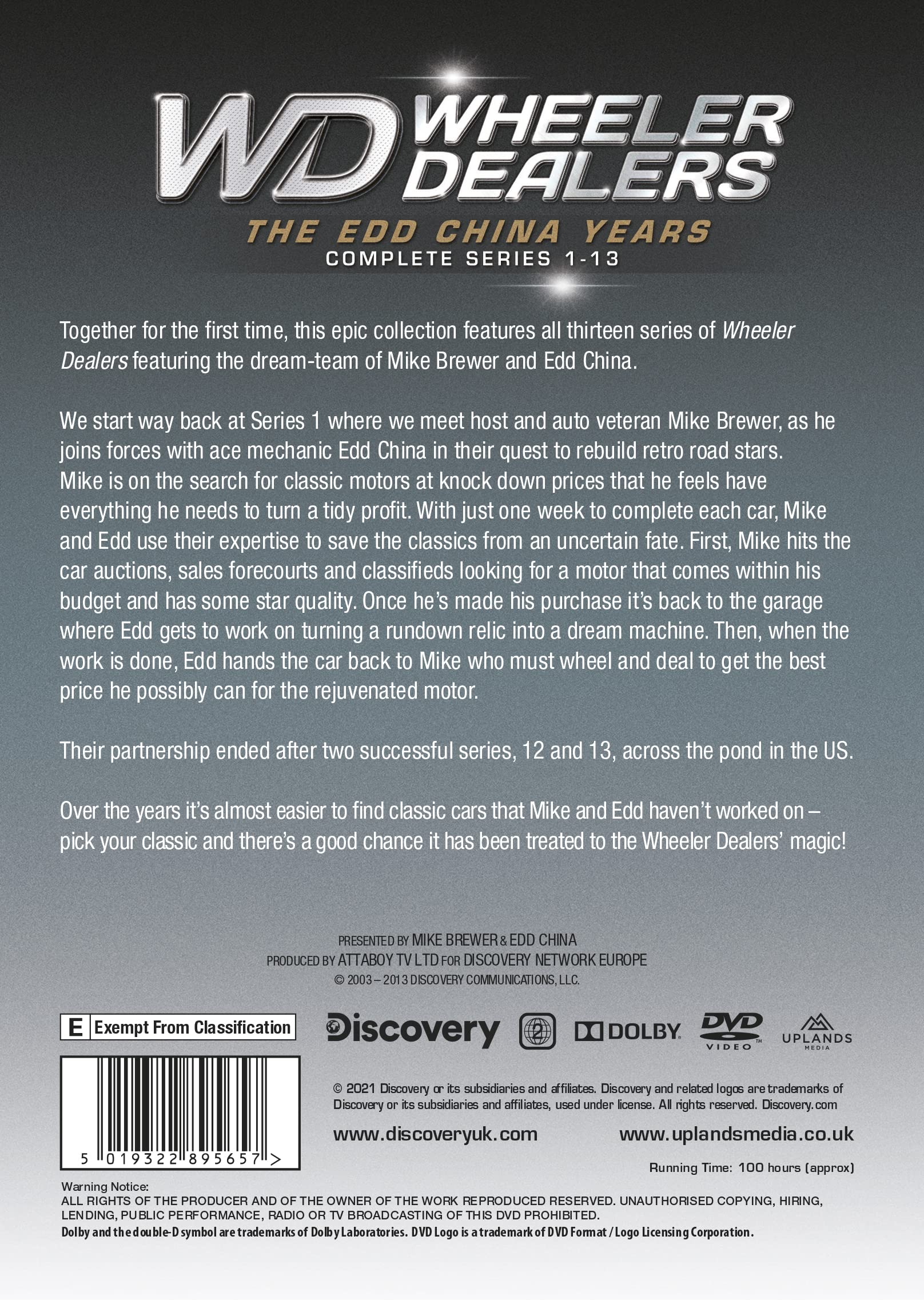 Wheeler Dealers Complete Series 1-13 - The Edd China Years [DVD]