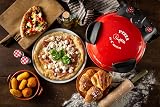 """Ariete 909 Fast and Compact Pizza Making Machine for Both Fresh and Frozen Pizzas, Forno Pizza da Gennaro equipped with a Timer and 5 Temp Levels, 1200 watts (Red)""" - 6