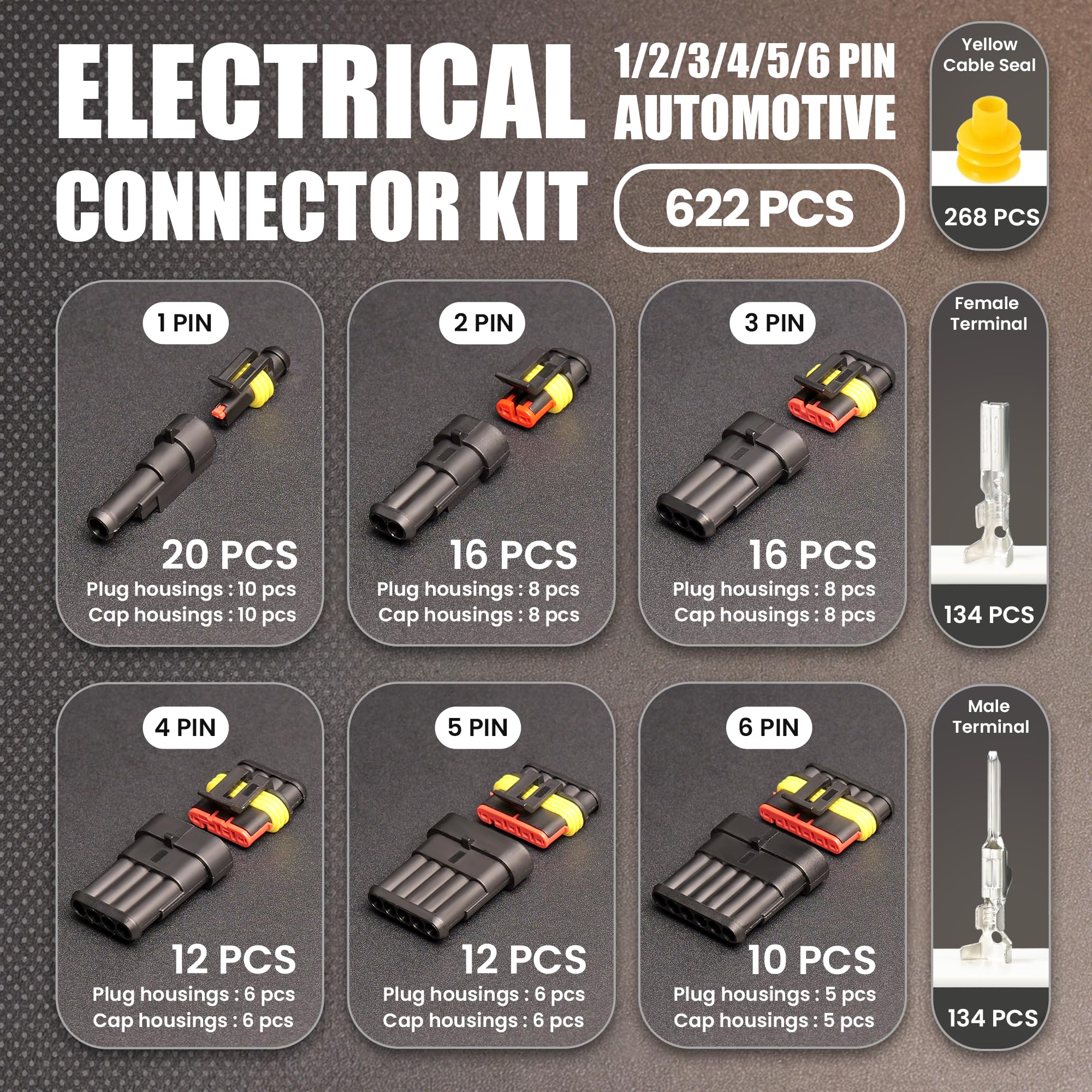 MADCATZ Electrical Connectors - 622 Pcs -2 MADCATZ Electrical Connectors - 622 Pcs -2