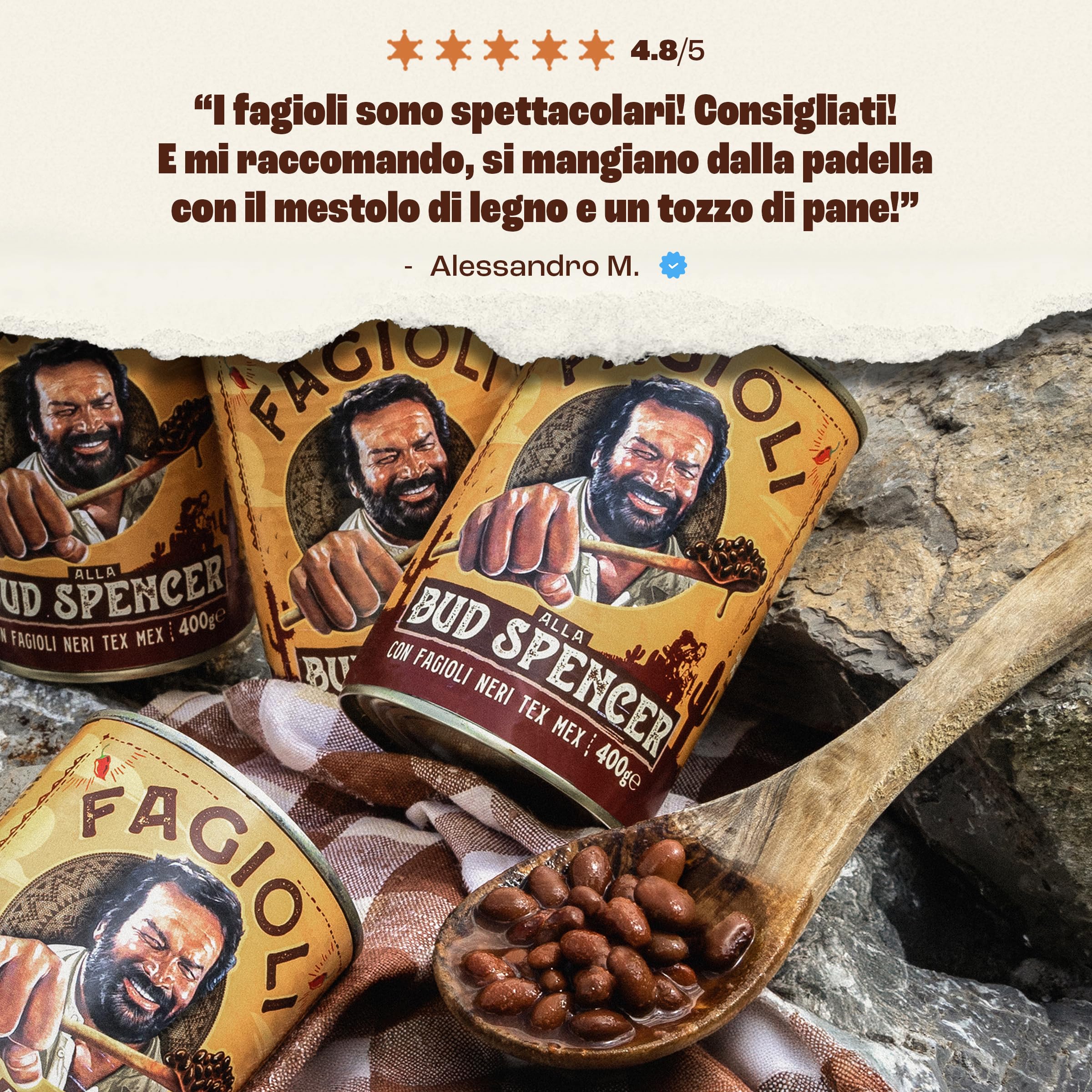 Fagioli alla Bud Spencer – Tex Mex (Vassoio da 12 Lattine da 400g)