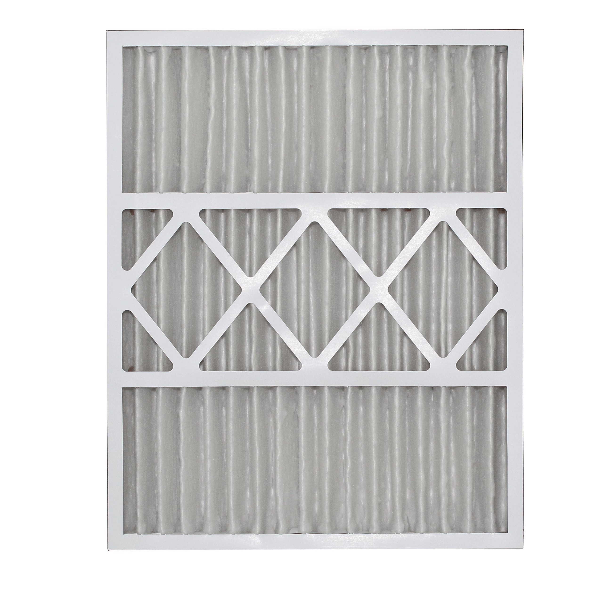 Aerostar Home Max 20 x 25 x 5 MERV 13 Honeywell Filtro de aire plisado de repuesto, fabricado en los Estados Unidos, captura partículas de virus, (tamaño real: 20 x 24 3/4 x 4 3/8 pulgadas), paquete de 2, color blanco