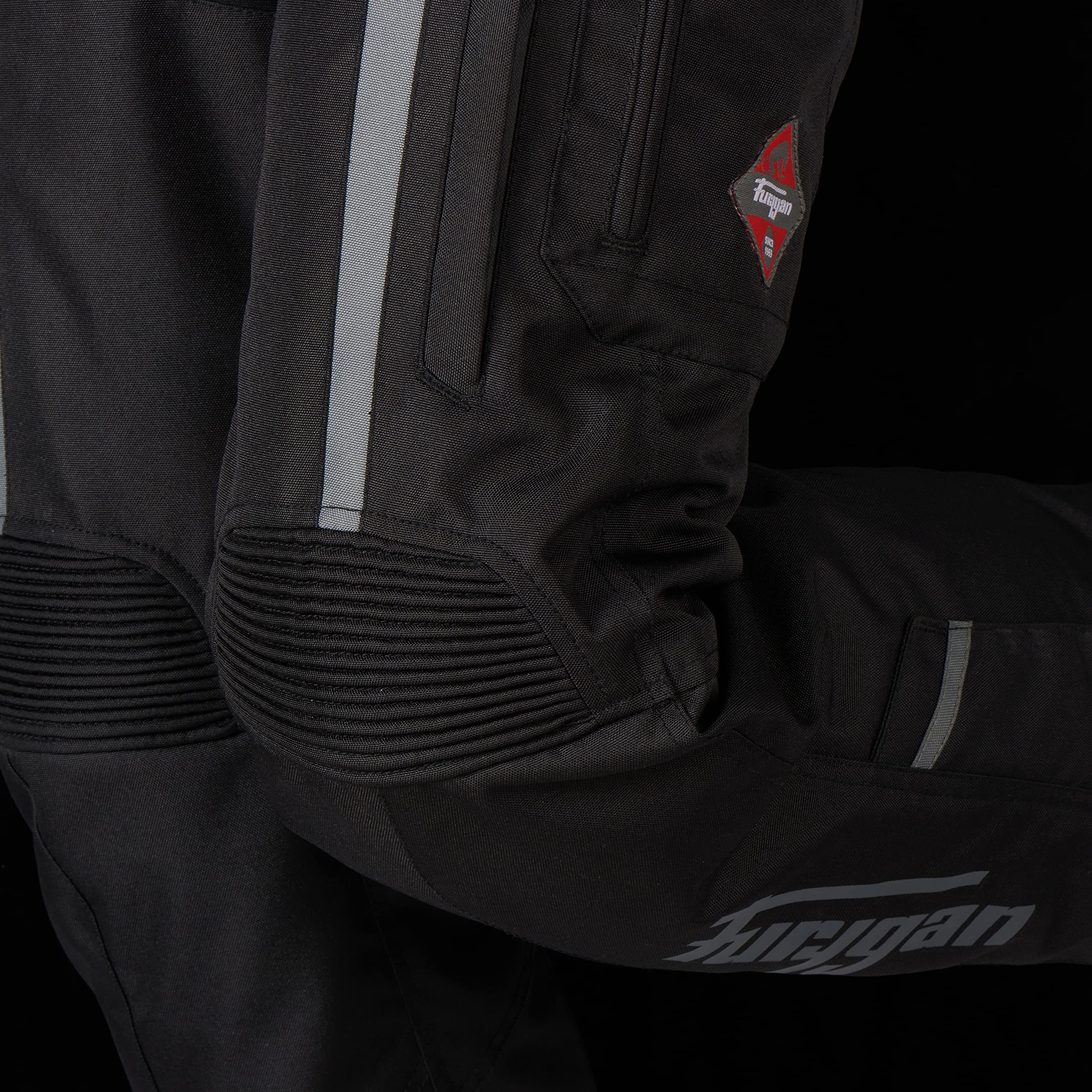 Furygan – Pantalon Lady Moto Homologué CE – Imperméable avec Protections D3O – Doublure Thermique Amovible – Ventilé - Zip de raccordement