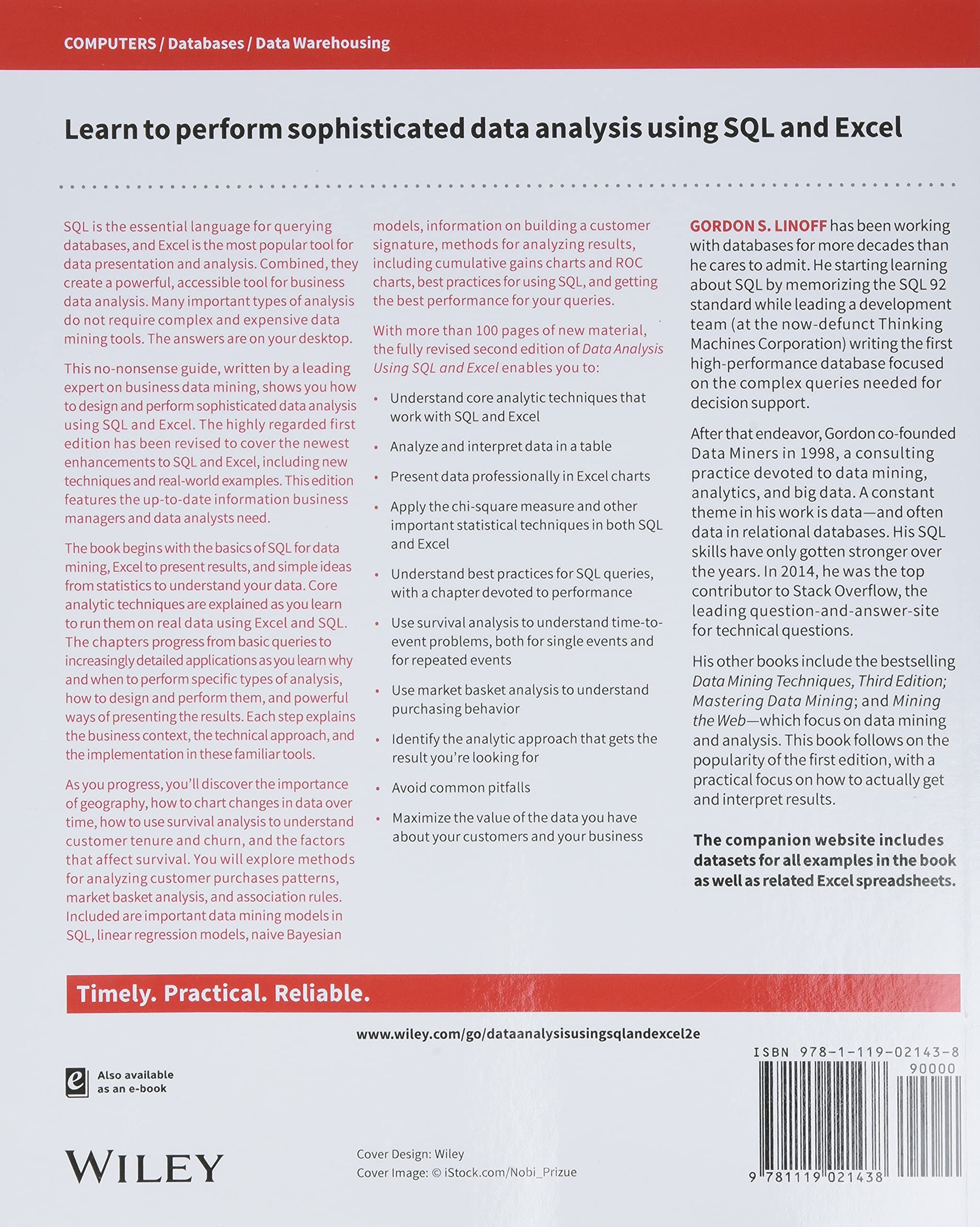 Data Analysis Using SQL and Excel, 2nd Edition