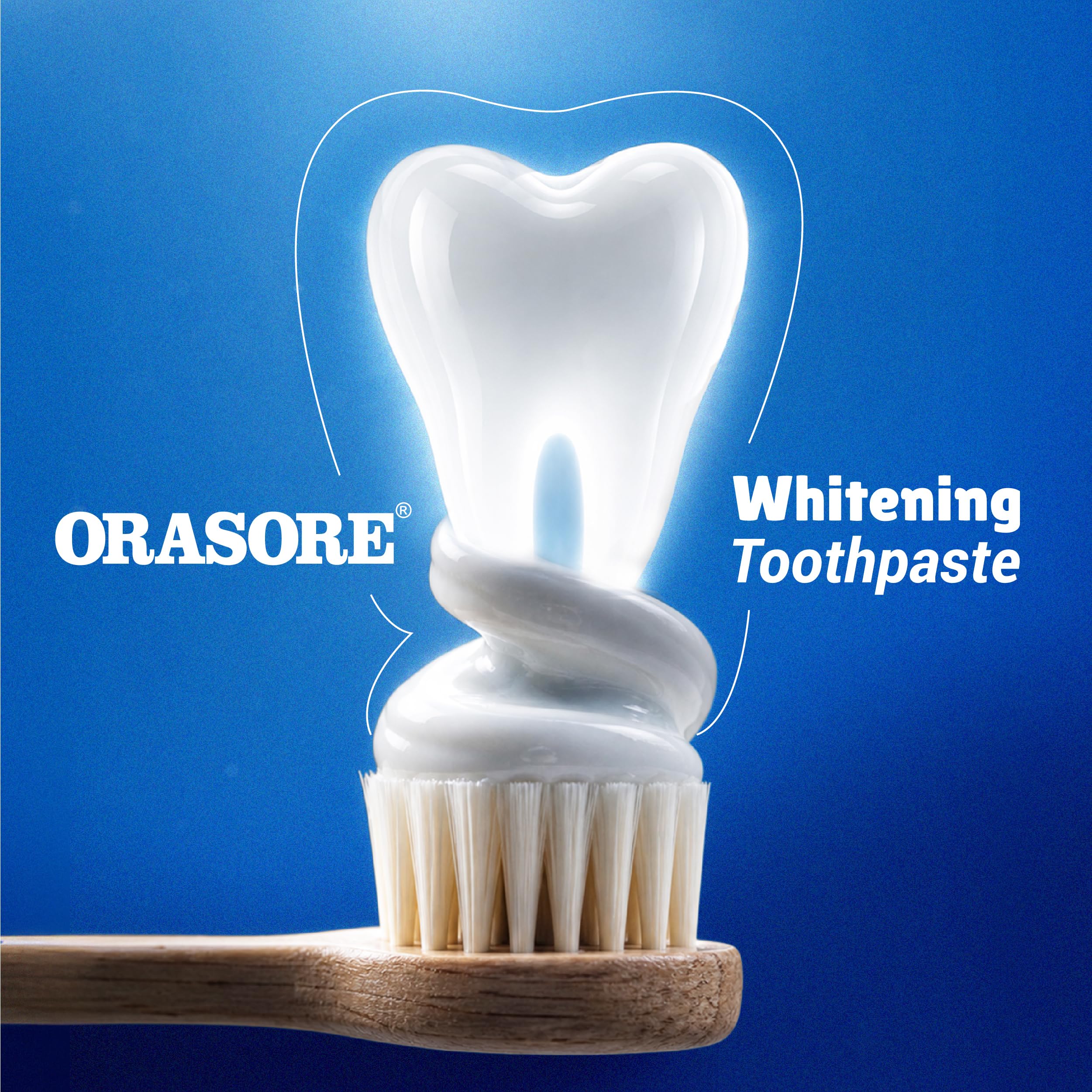 Orasore Whitening Toothpaste 120gm with nHAp | Peroxide-Free | Enamel Remineralizer | Natural Extracts to Reduce Sensitivity, Fight Cavities & Remove Gum Diseases (Pack of 2) 1