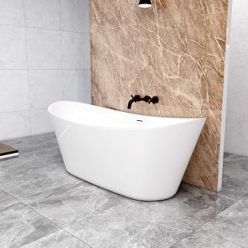 Modern Designer Bathroom Freestanding Double Ended Bath Bathtub 1700x720mm