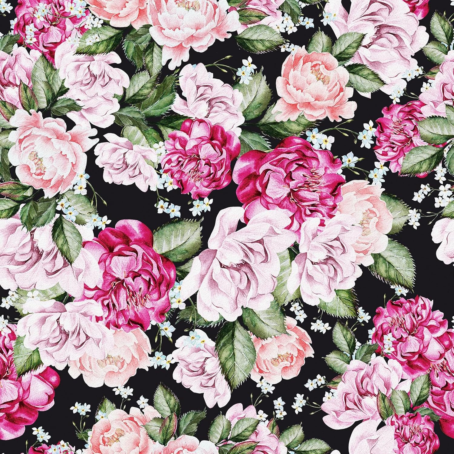 Retro Purple Flower Wallpaper Boho Floral Peel and Stick Wallpaper for Cabinets Walls Removable Botanical Wallpapers for Bathroom Waterpoof Renter Friendly Wall Covering Decor 17.5×102"