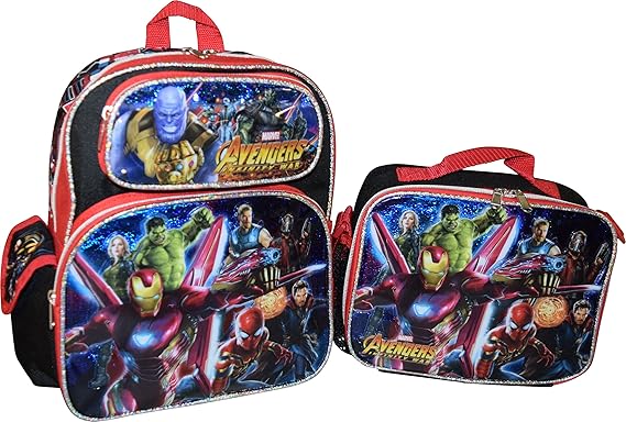 marvel backpack and lunchbox