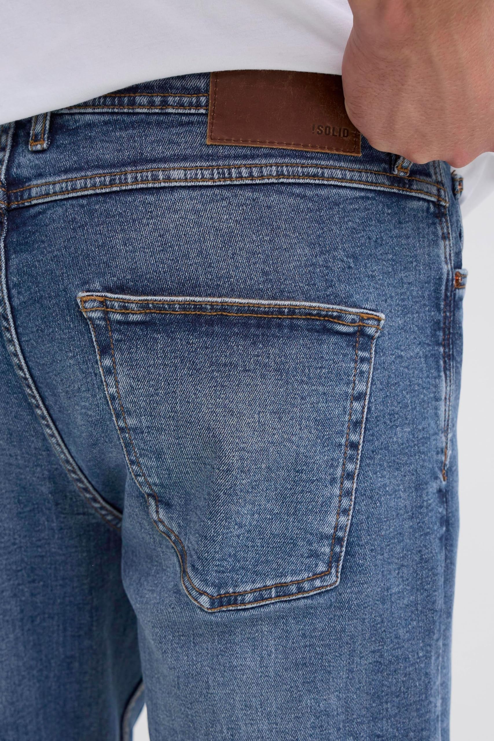 !Solid SDISNI Ryan - Jeans da Uomo, vestibilità Regolare, in Misto Cotone, vestibilità Regolare