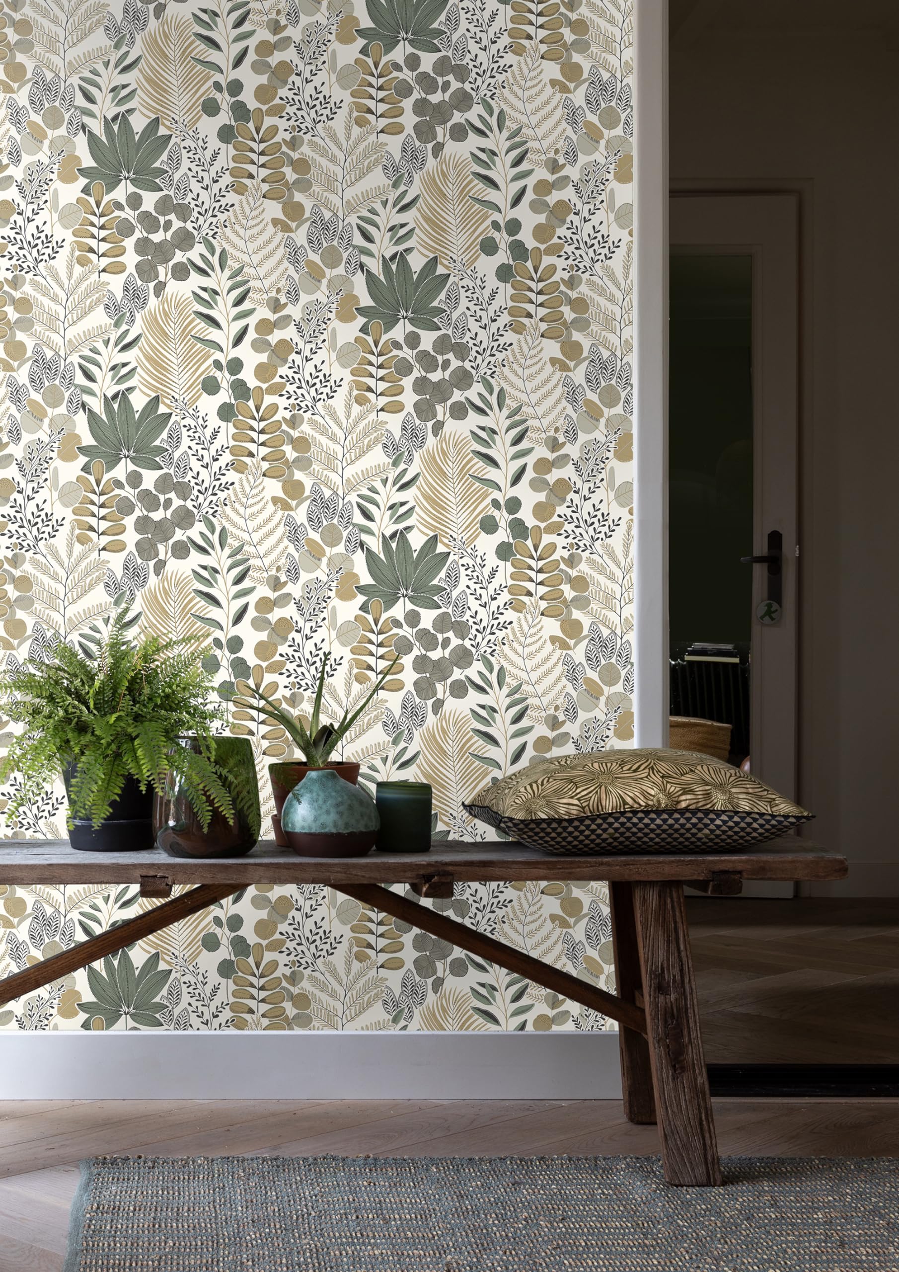 RASCH Vliesbehang 537338 Curiosity bladeren beige kopen! | HORNBACH