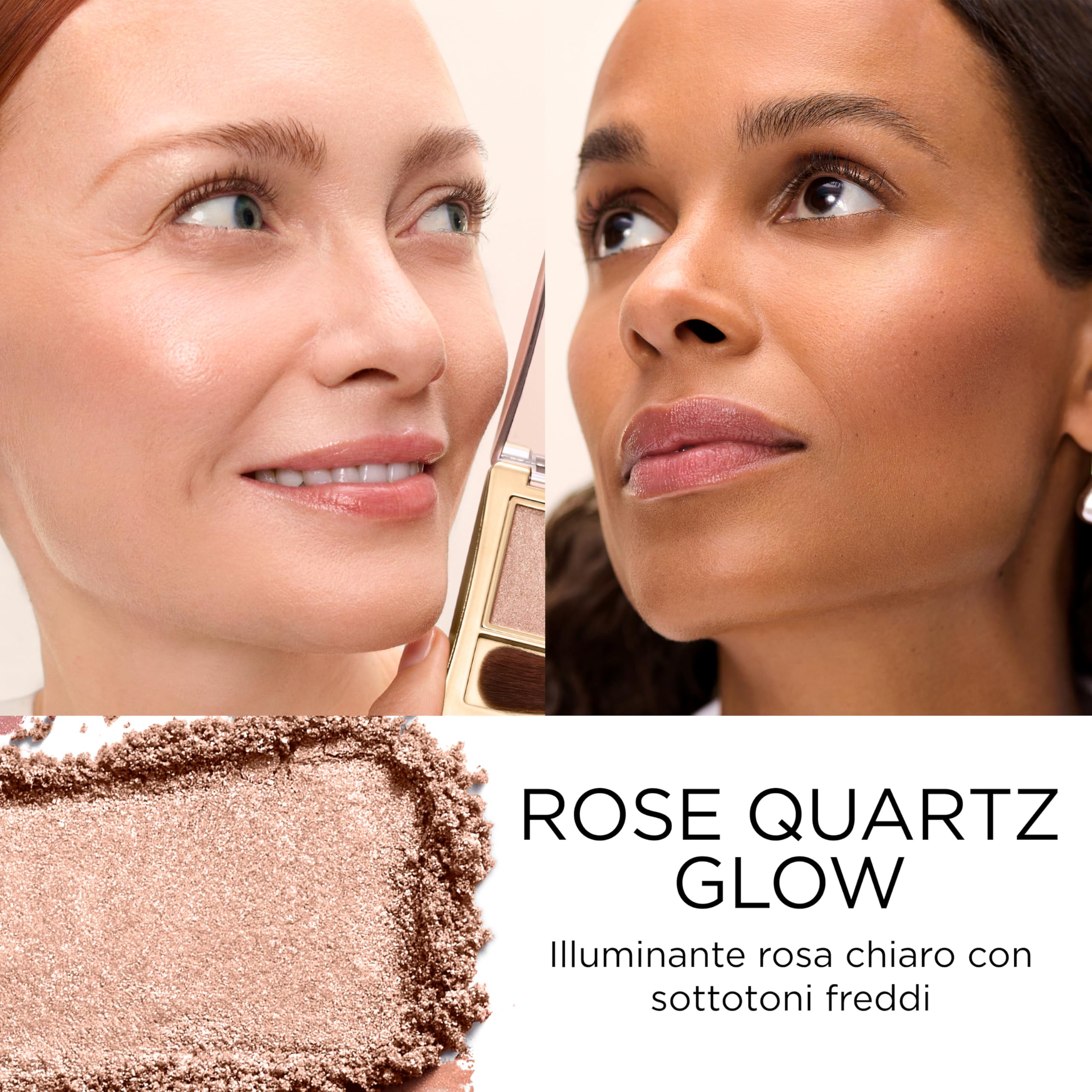Elizabeth Arden – Illuminante in Polvere Rose Quartz Glow, con Finish Radioso e Luminoso, Texture Setosa e Formula Senza Talco, Adatto a Tutti gli Incarnati e che Completa Ogni Look