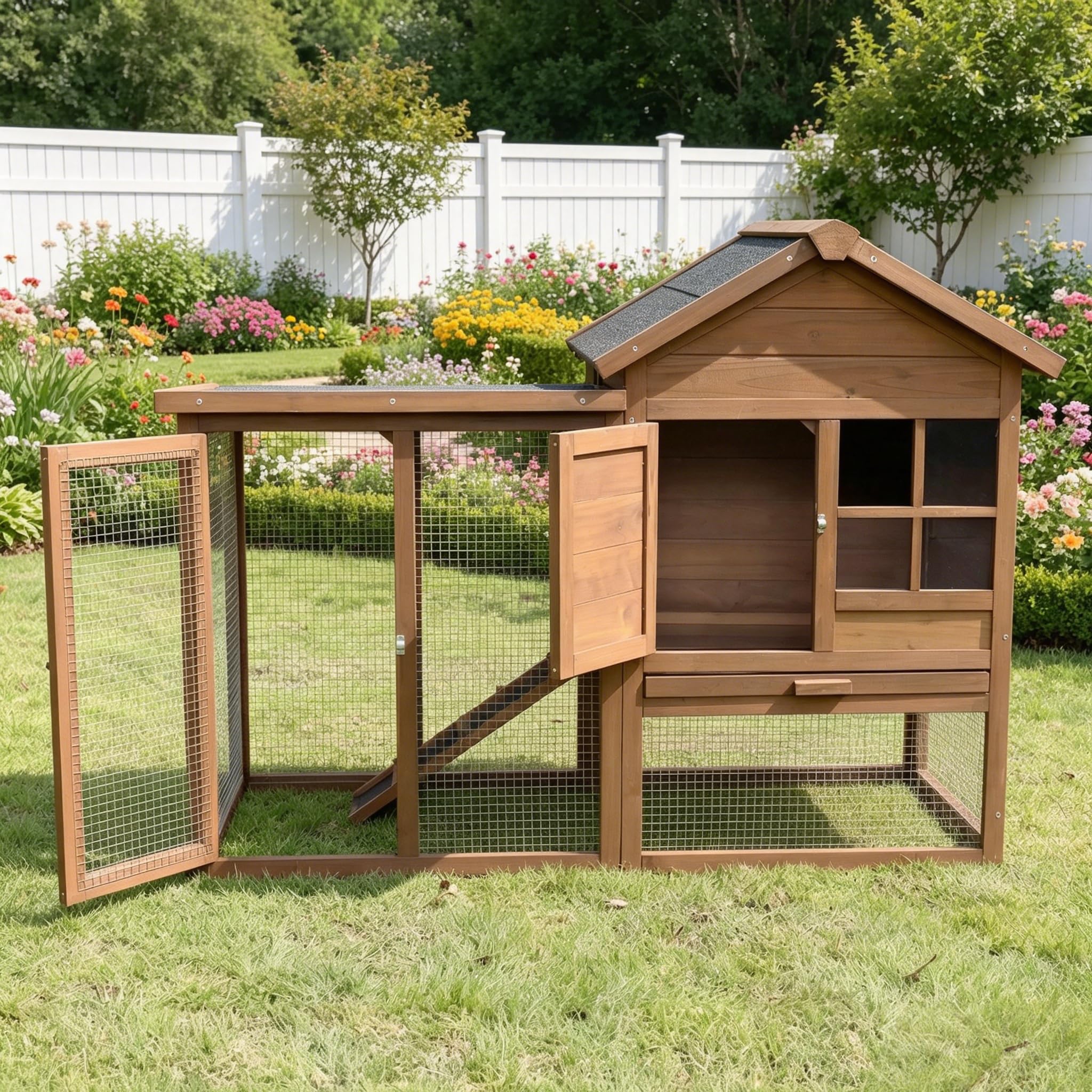 鳥小屋ケージ　小動物などの小屋 引き取り歓迎 Amazon | OSJ 鶏小屋 小動物ケージ 屋外 木製 ニワトリケージ 飼育