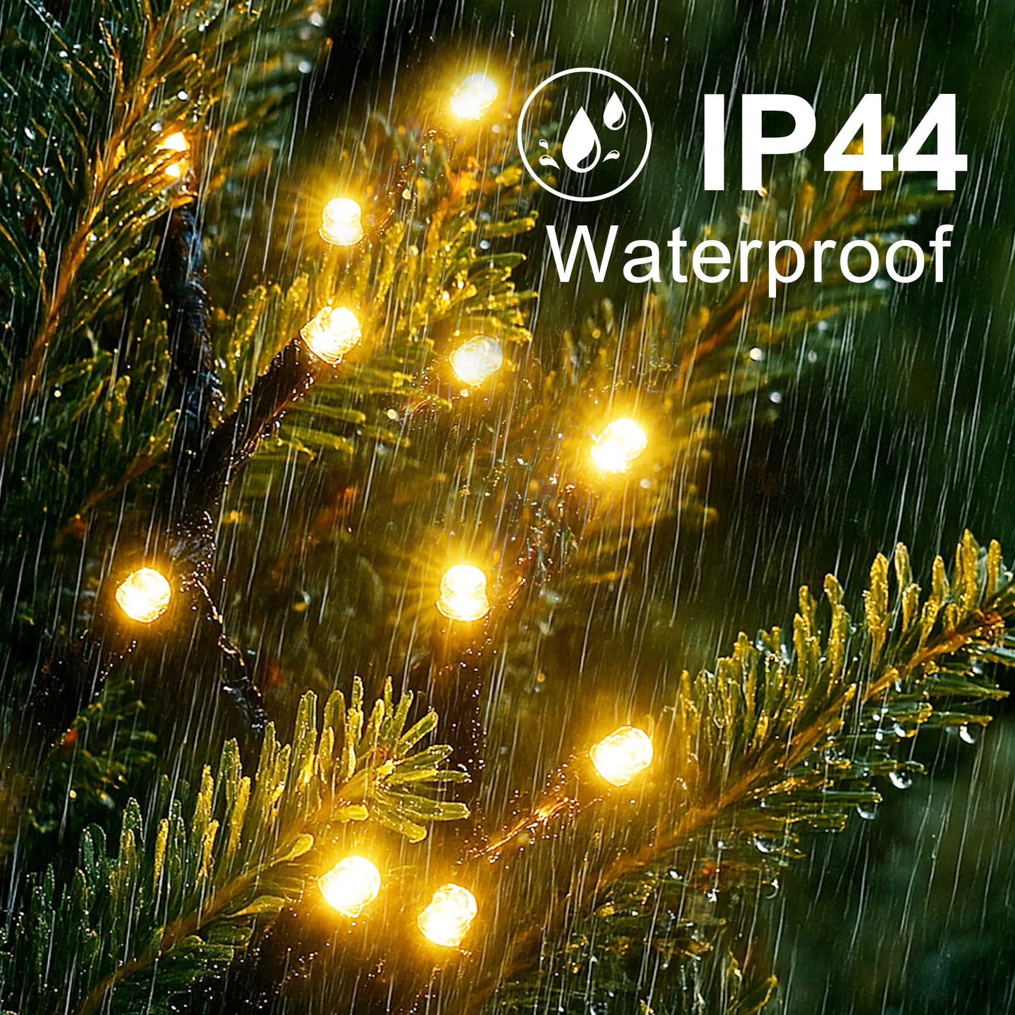 Anschließbare Weihnachts-Lichterkette, 600 LEDs, 600 LEDs, für drinnen und