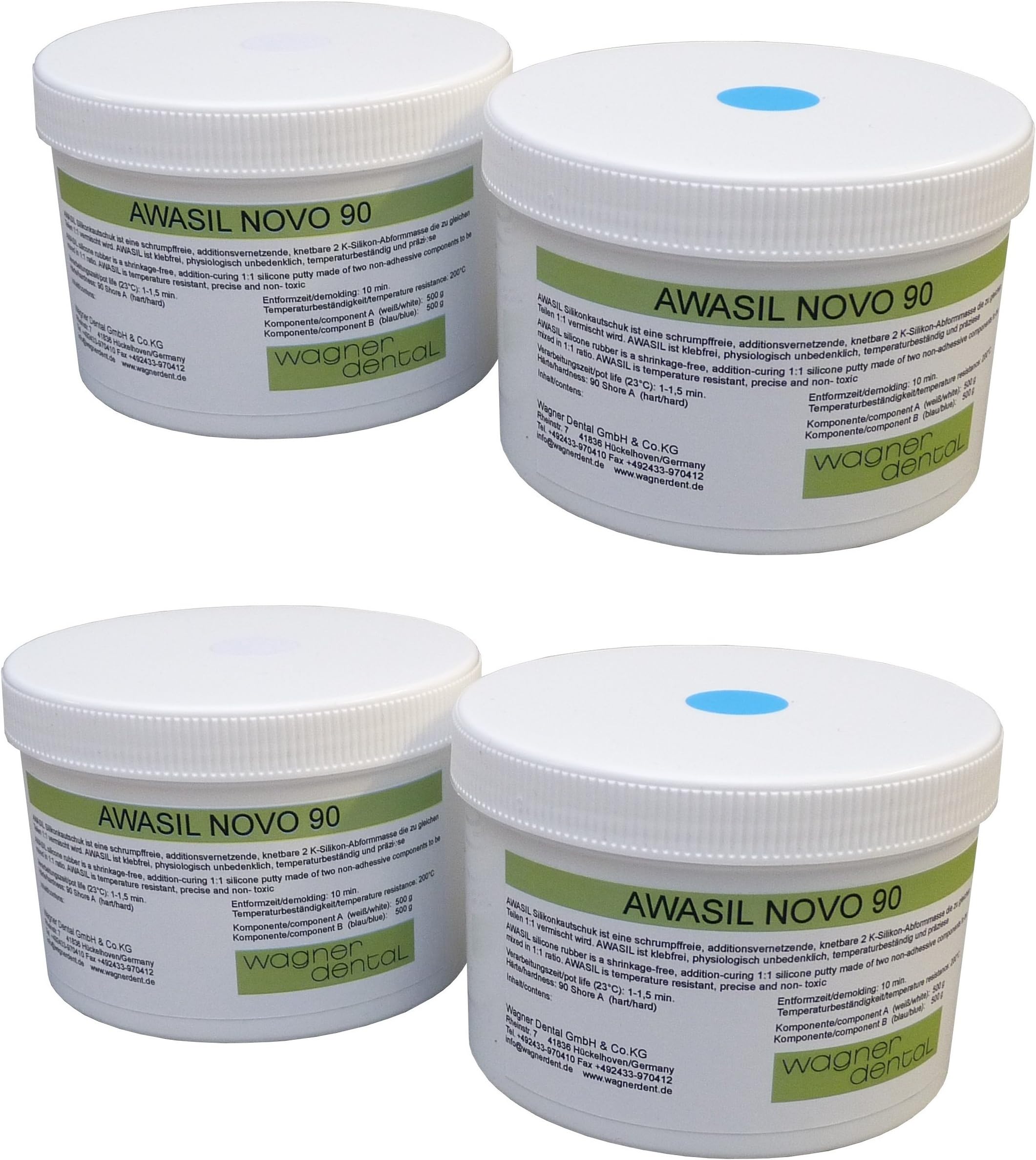 AWASIL NOVO 90 Silicone Rubber Kneadable Moulding Compound 90 Shore A 2 kg