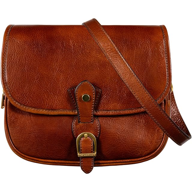 Time Resistance Leather Cross Body Bag for Women - Handbag Shoulder Messenger Purse