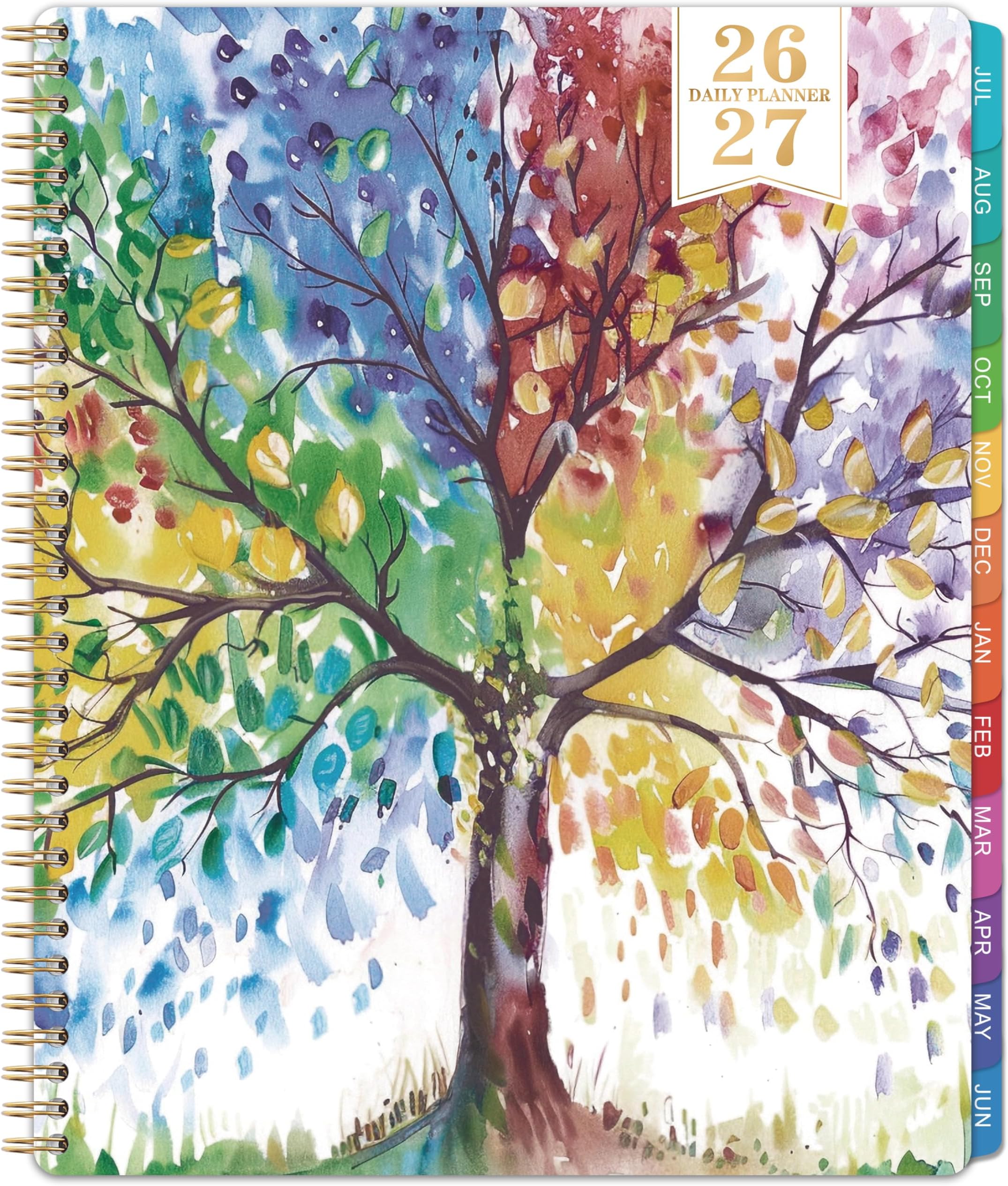 2026 Daily Planner - Appointment Book 2026, 9'' x 11'', Hourly Planner 2026, Jan.2026 - Dec.2026 with Coated Inner Tabs