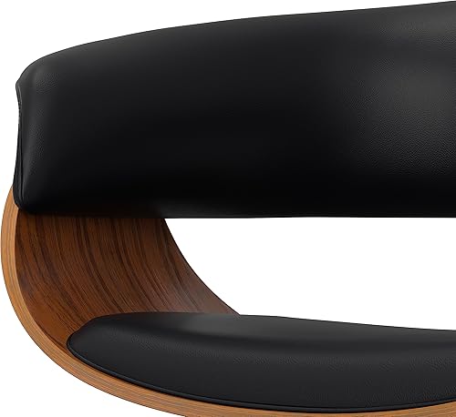 Miniatura 179 de SIMPLIHOME Lowell Taburete de bar giratorio ajustable, silla tapizada de metal de 33 pulgadas de altura del asiento en tela de aspecto de lino gris