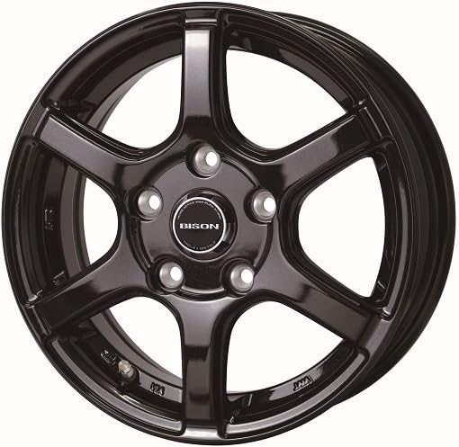 Amazon | 【メタリックブラック】ノーブランド品 ホイール 4本セット 
