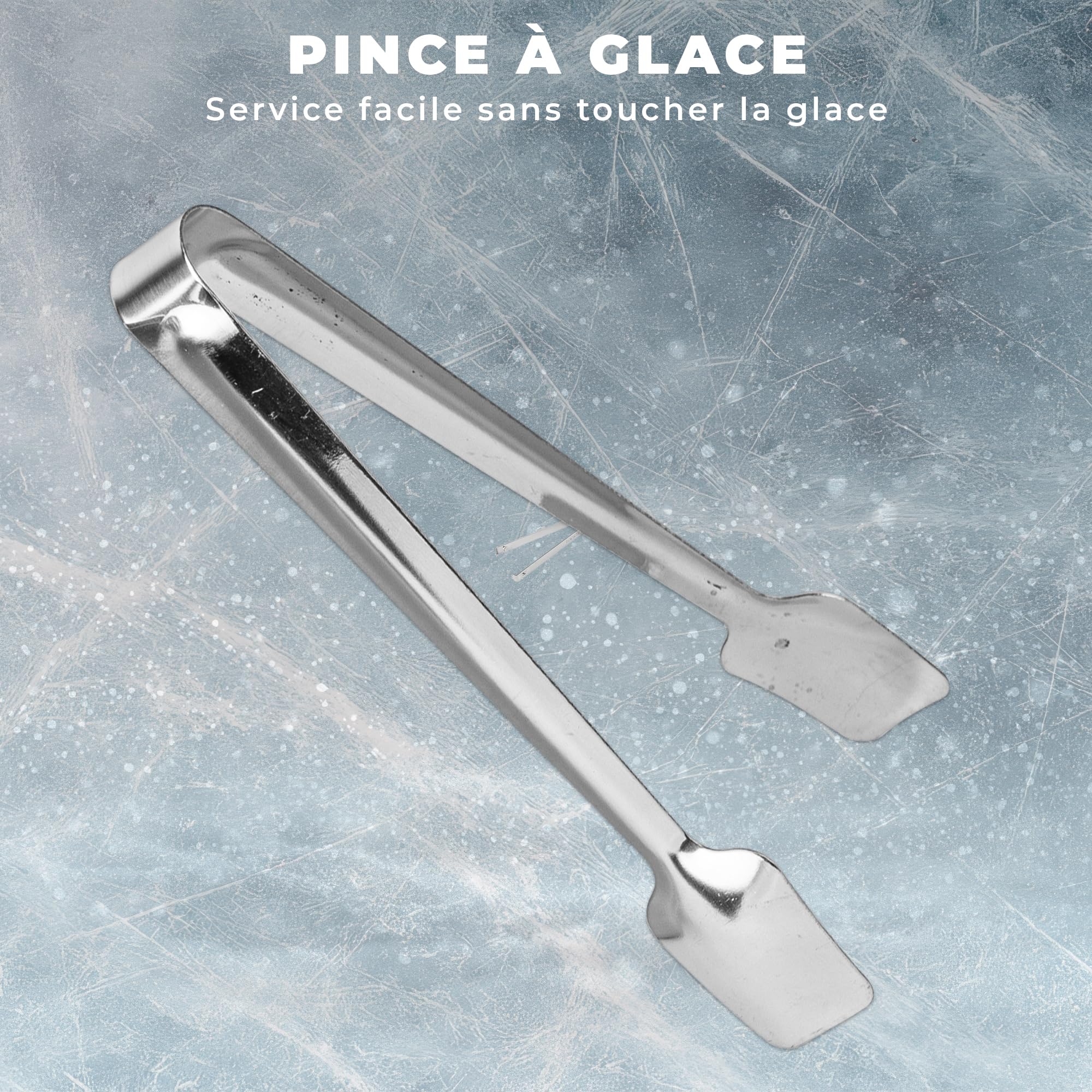 KARL HAUSMANN Seau a Glacon 1,3L avec Couvercle, Pince et Égouttoir - Seau à Glaçons Inox Argent Double Paroi Isotherme, Garde les Glaçons Secs, Idéal Cocktails, Bar, Apéritif