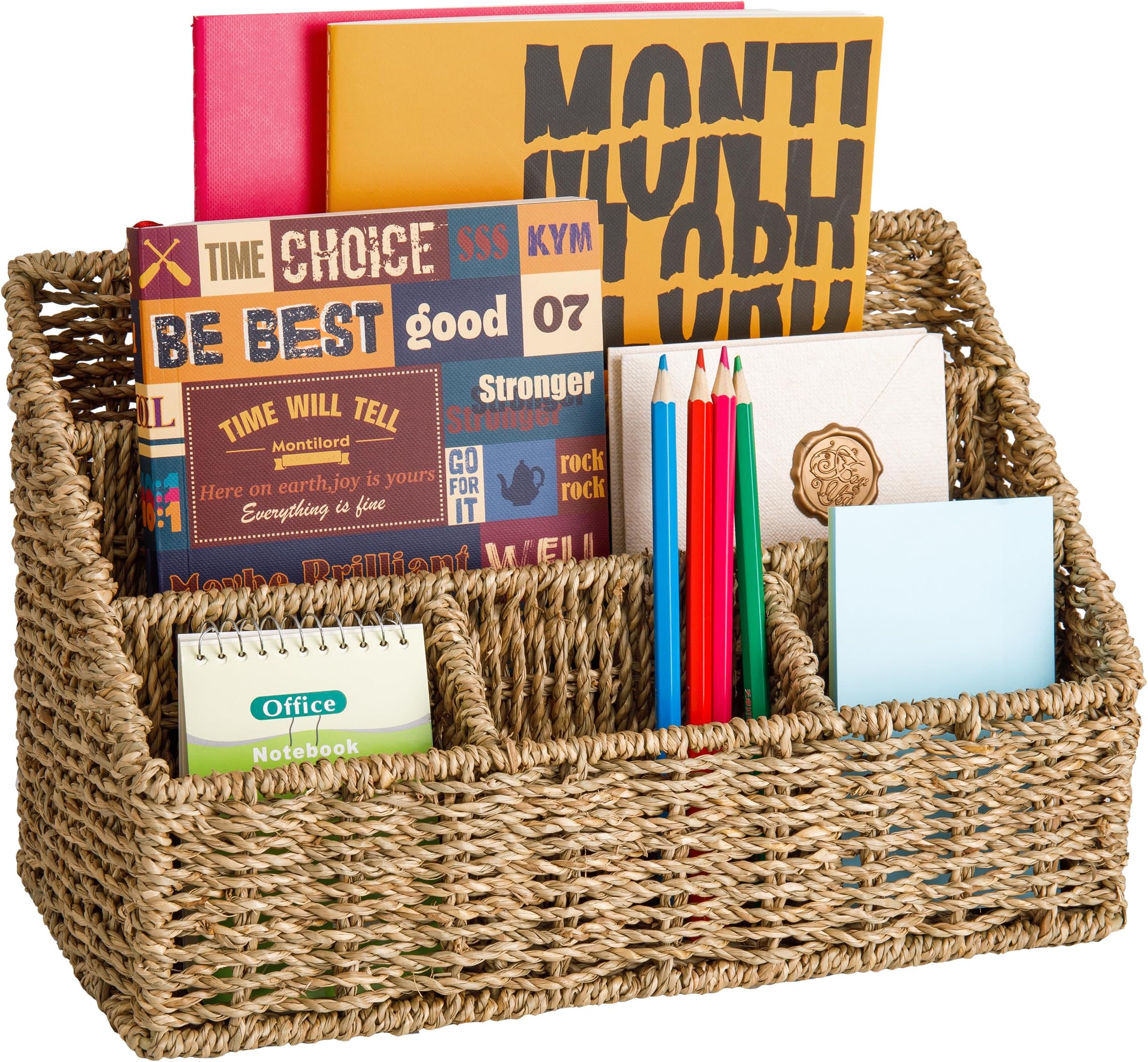 Oranwell Woven Mail Organizer for Desk Countertop, Mail