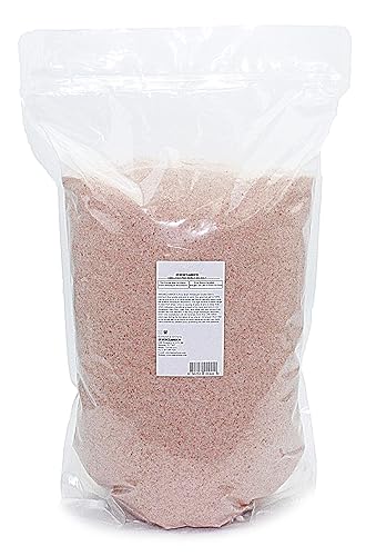 IndusClassic Kosher Pure Halall - Sal marina de cocina rosa comestible del Himalaya sin procesar, 20 libras, grano fino de 0.5 0.039 in
