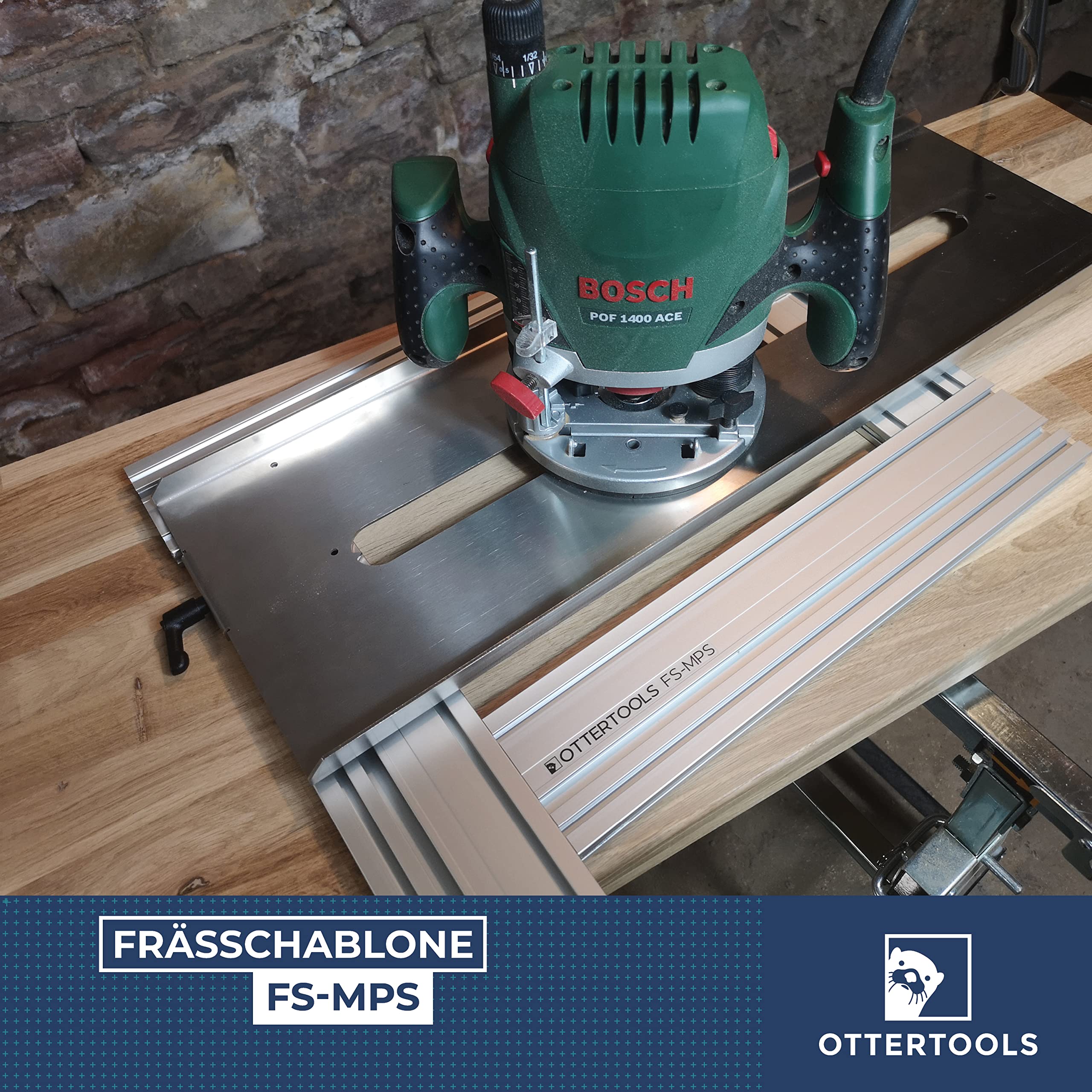 Ottertools - Freesslee FS-MPS voor rechthoekige uitsparingen - maximale werklengte: 500mm