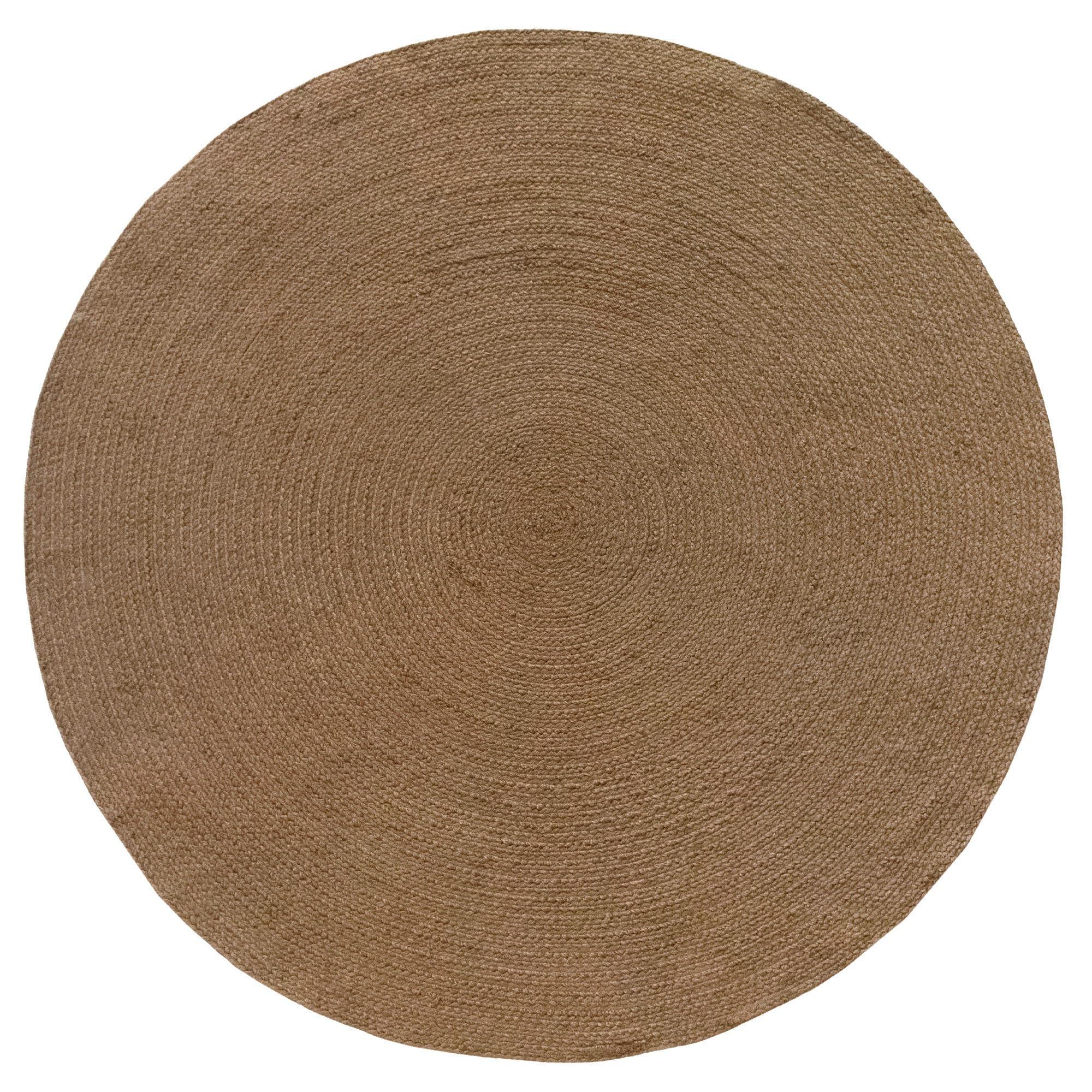 HAMID Tapis Nansa Intérieur/Extérieur en Pet Recyclé – Lavable et Imperméable – Écologique & Durable – Idéal pour Terrasse, Jardin ou Salon (120x120cm, Marron)