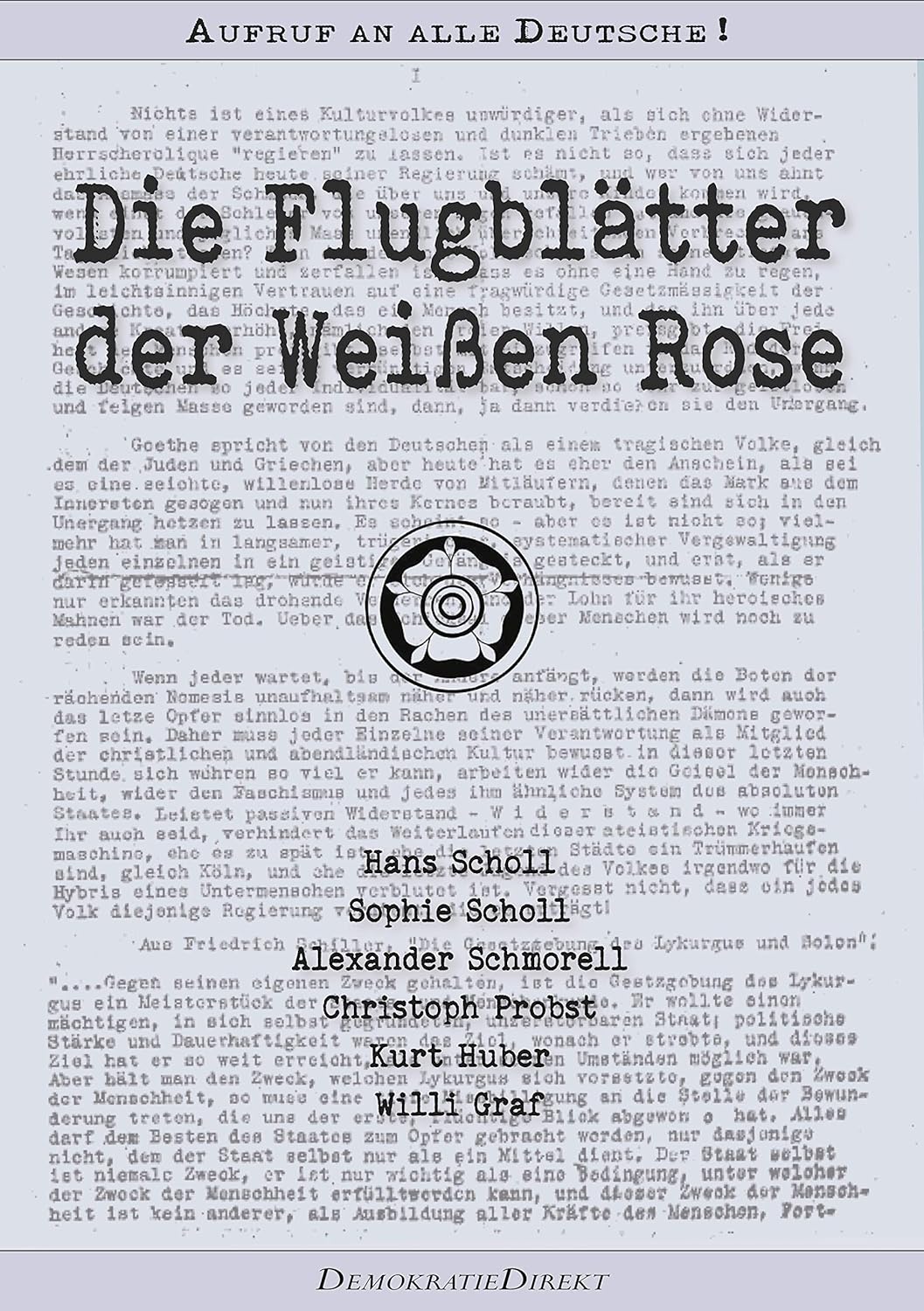 Flugblatt Der Weißen Rose