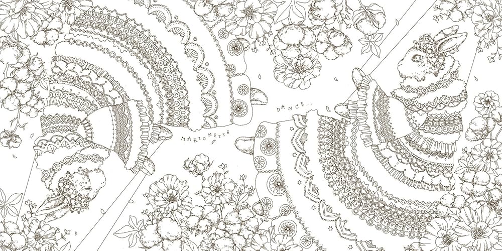 おしゃれな塗り絵BOOK アリスの不思議かわいい物語 | 手塚