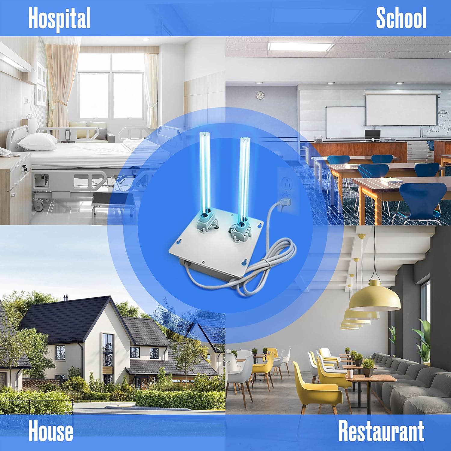 Buy UV Germicidal HVAC Ultraviolet Air Duct Sanitizer UVC Air Purifier