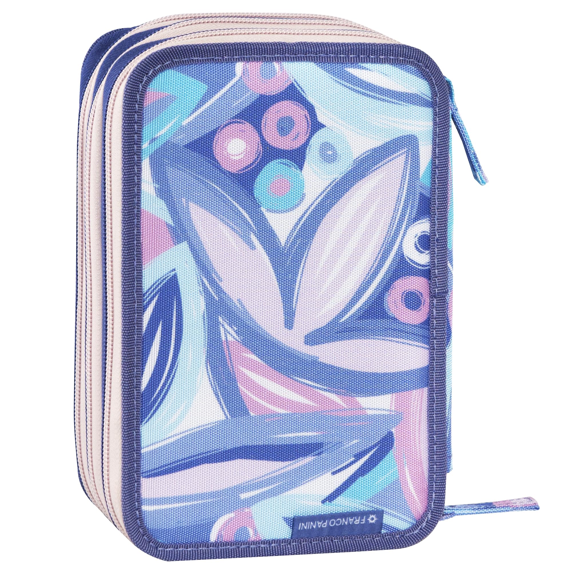 MOFU MOFU - Astuccio Scuola Ufficiale Mofu Mofu, Astuccio 3 Scomparti Bambina e Bambino con Set Cancelleria, Penne Cancellabili blu e rossa, e Pratica Chiusura a Zip, 20x13Hx7 cm