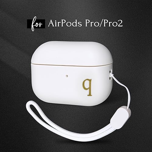 Miniatura 2 de COLLECTIVE HOME - Funda AirPods Pro de 1 y 2 generación, diseño de letras personalizadas, elegante y seguro con cordón, material de TPU de alta