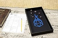 Vista 6 de Forged Dice Co. Bandeja de dados de 14 pulgadas – Alfombrilla de neopreno de doble cara y extraíble – para cualquier juego de dados o de mesa
